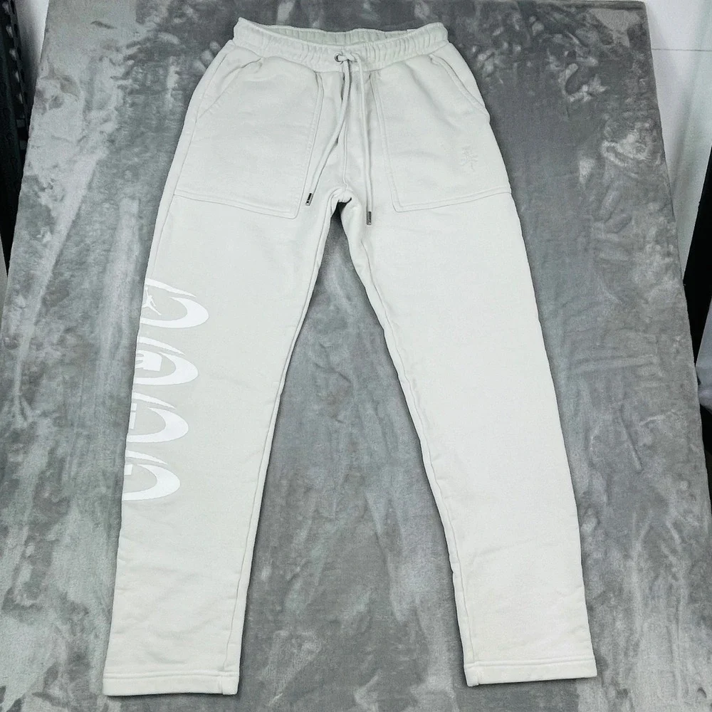 Jordan Sweatpants Mens S DZ5508-072 Light Bone Cactus Jack Travis Scott New